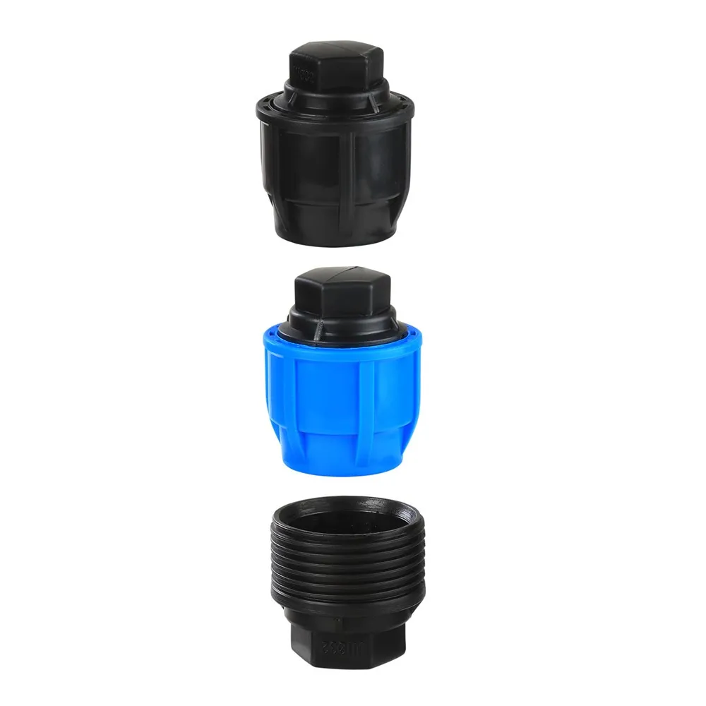 1PCS Water-saving irrigation PE tap pipe plugging fast nozzle black fast nozzle plastic Fittings