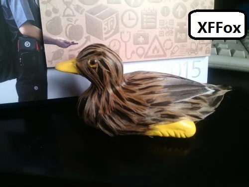Small Simulation Duck Model Cute Bird Model Gift Real Life 15x7cm Foam & Furs Approximate Size XF2200