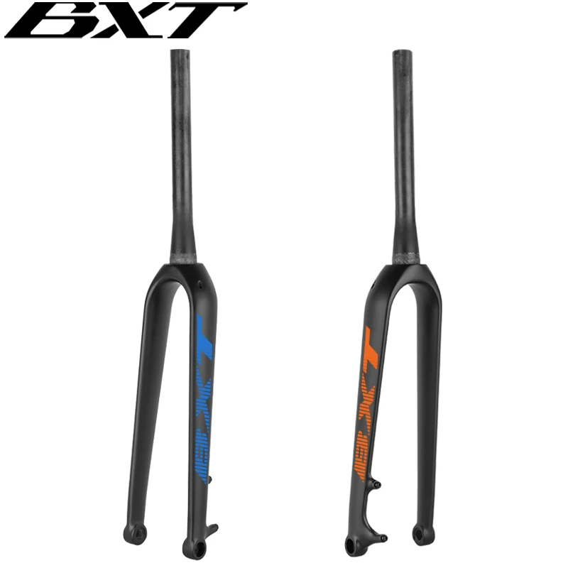 Carbon Mountain Bicycle Rigid Fork, Carbon Road Bike, Disc Brake, 160mm, 100x15mm, 27.5er Gravel