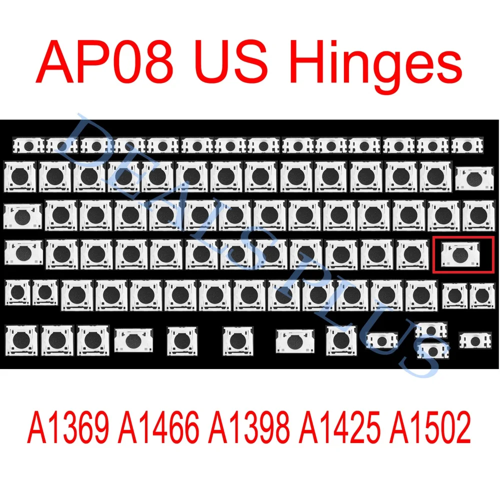 New Replacement AP08 AP11 US Scissor Clips Hinges For Macbook A1369 A1466 A1398 A1425 A1502 Keyboard Repair 2009-2017 Year