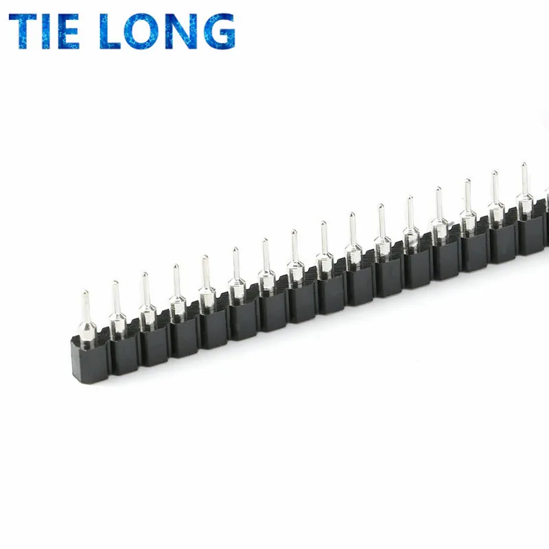 10pcs/lot 40P female header 1x40 Pin 2.54 Round Female Pin Header connector 1*40 hole Single inline row needle seat hole row