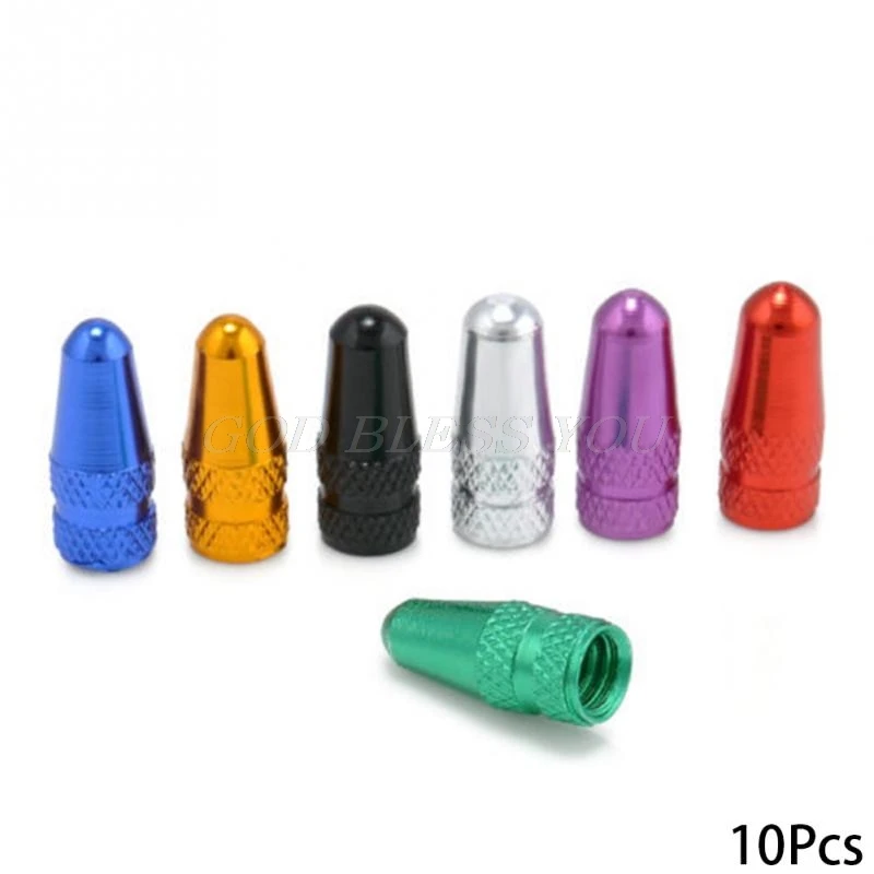 10Pcs Bike Presta   Durable  Fixie MTB Presta Wheel  Tyre Stem Air  Caps Dust Cover Cycling Accessories