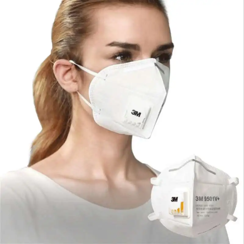 6pcs/15pcs/25pcs 3M 9501V+ respiratory Face Masks Anti haze PM2.5 Filter Head mounted Cool Flow Valve Breathable Safety mask