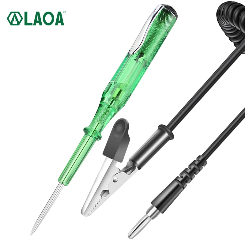 LAOA 12V 24V Voltmeter Voltage Probe Test Pencil Volt Meter Electric Indicator Power Detector Tester Socket Car Repair