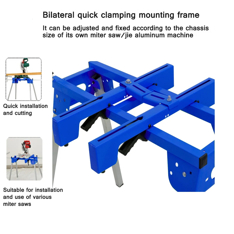 Portable Aluminum Cutting Machine Bracket Miter Cutting Machine Work table Woodworking Table Mobile Bracket Foldable Bracket