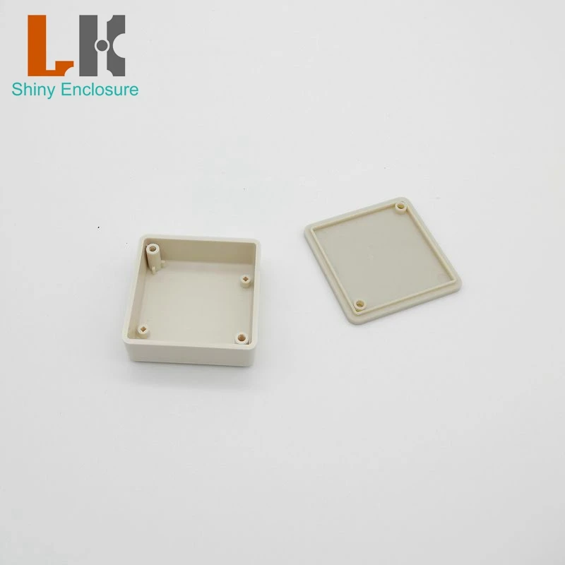 LK-C08 Small Black Junction Box ABS Plastic Case Instrument Housing For Wire Connector Equipment 51x51x20mm