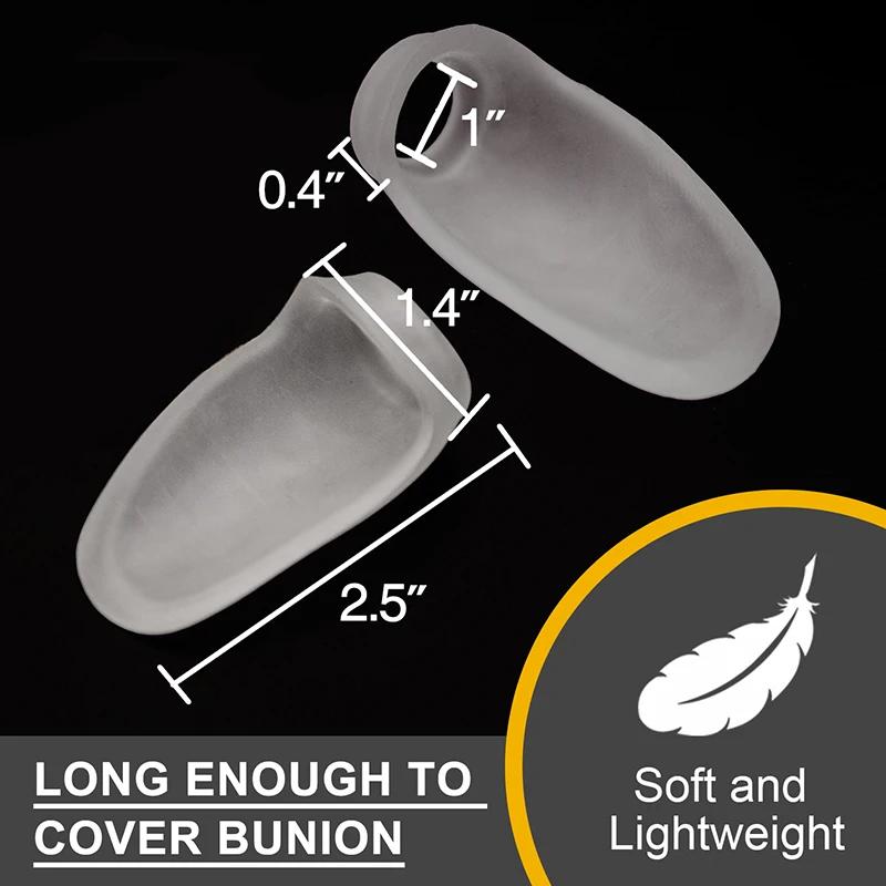 Separador de dedo grande macio, 6 peças = 3 pares, protetor de gel, almofada de joanete, protetor de dedo do pé confortável, tamanho único, cuidados de saúde d2859