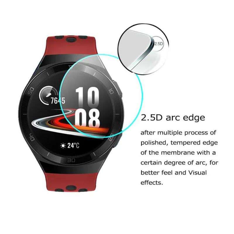 9H Tempered Glass Protective Film Guard For Huawei Watch GT 2e/GT2 E Sport Smartwatch Screen Protector Cover GT2E Protection