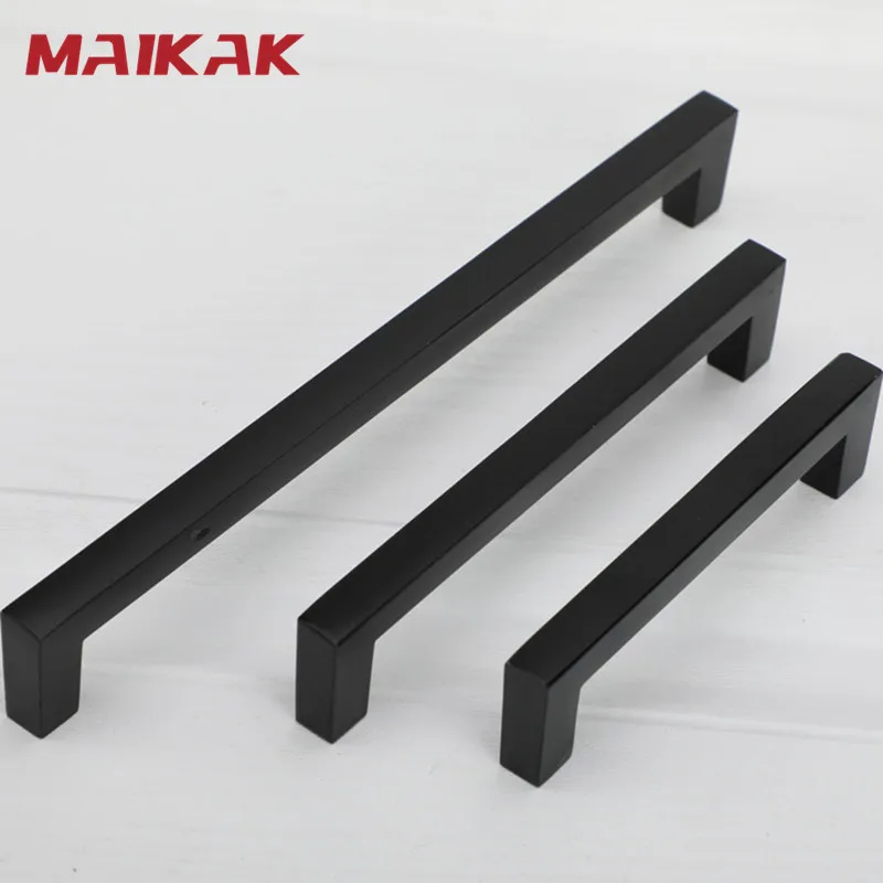 MAIKAK Cabinet Handles Kitchen Door Handles Drawer Knobs Aluminum Alloy Wardrobe Door Handles Brushed Modern Style Hardware