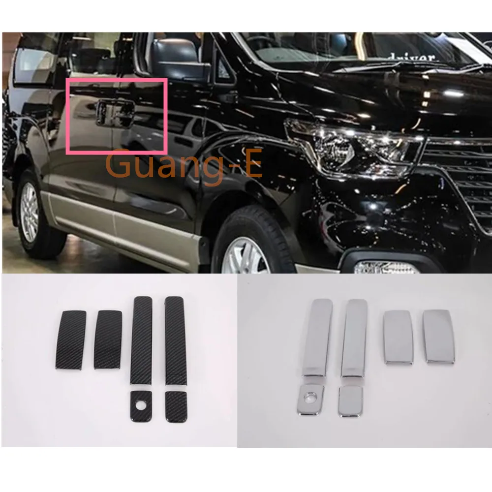 For Hyundai Starex H-1 H1 2018 2019 2020 2021 2022 Car Cover Detector Sticks Frame Lamp Trim Door Armrest Handrail Handle 6PCs