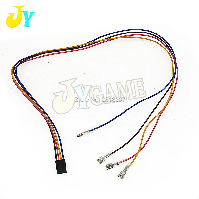 100pcs Arcade Harness Wire 4pin DuPont Head 2.8mm 4.8mm Female Connector For DIY Arcade joystick Button 35CM Length