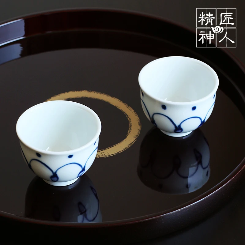 Single 】 field burning dye imported from Japan have paid ceramic cups master of kung fu cup small cups