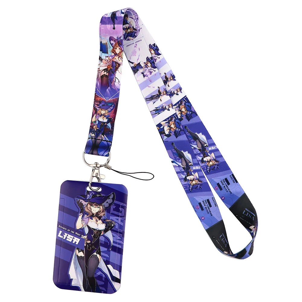 ER1398 Anime Lanyard For Key Neck Strap Cartoon Lanyard Card ID Badge Holder Key Chain Key Holder Hang Rope Key Rings Kids Gifts