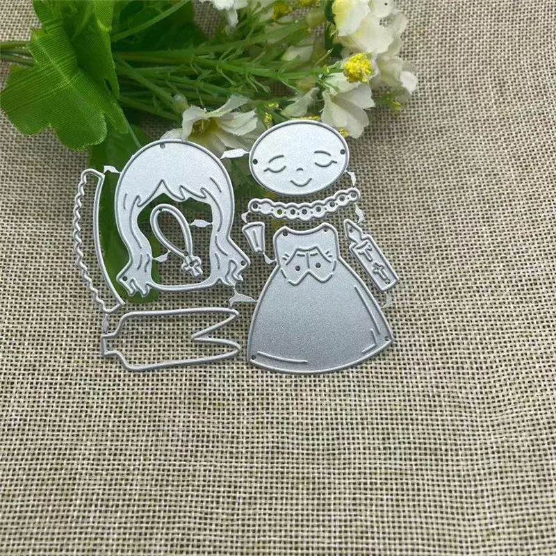 Boy&Girl Pure Angel  Metal  Cutting Dies Stencils For DIY Scrapbooking Decorative Embossing Handcraft Die Cutting Template