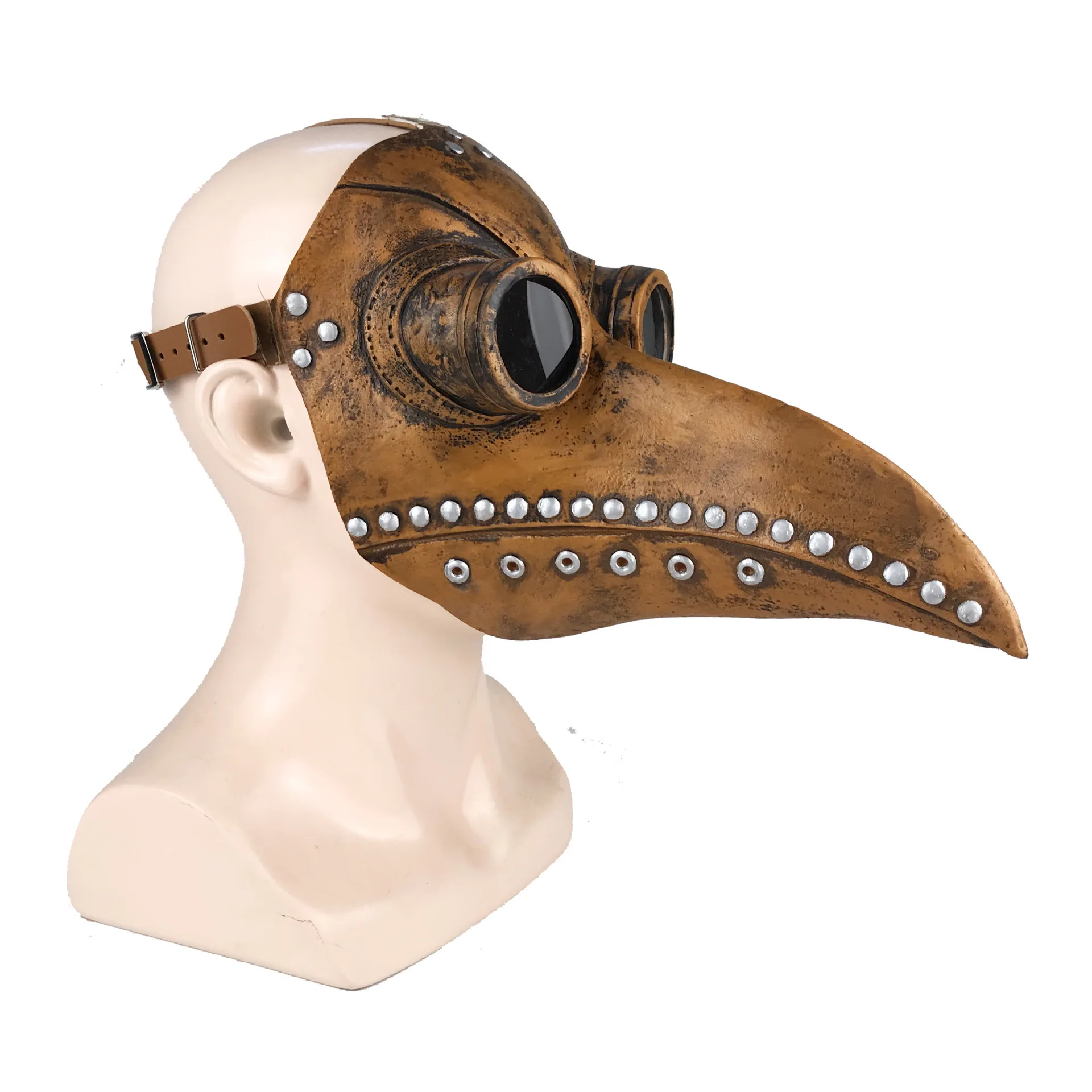 Funny Latex Steampunk Plague Doctor Bird หน้ากากจมูกยาว Masquerade ฮาโลวีนเครื่องแต่งกาย Props