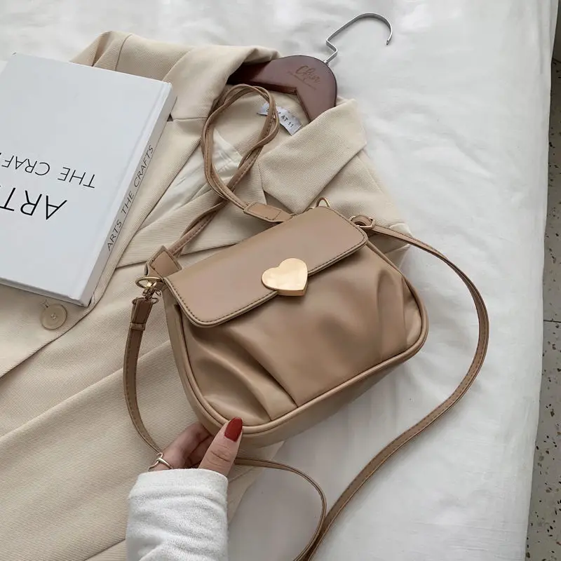 2021 Fashion Small Designer Crossbody Bag for Women Vintage Female Purses and Handbags PU Leather Shoulder Bags