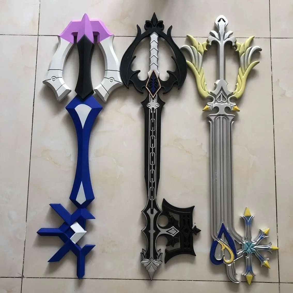 

3 styles cosplay Game Kingdom Hearts Key Weapon Style Key Handmade sword toy Gift