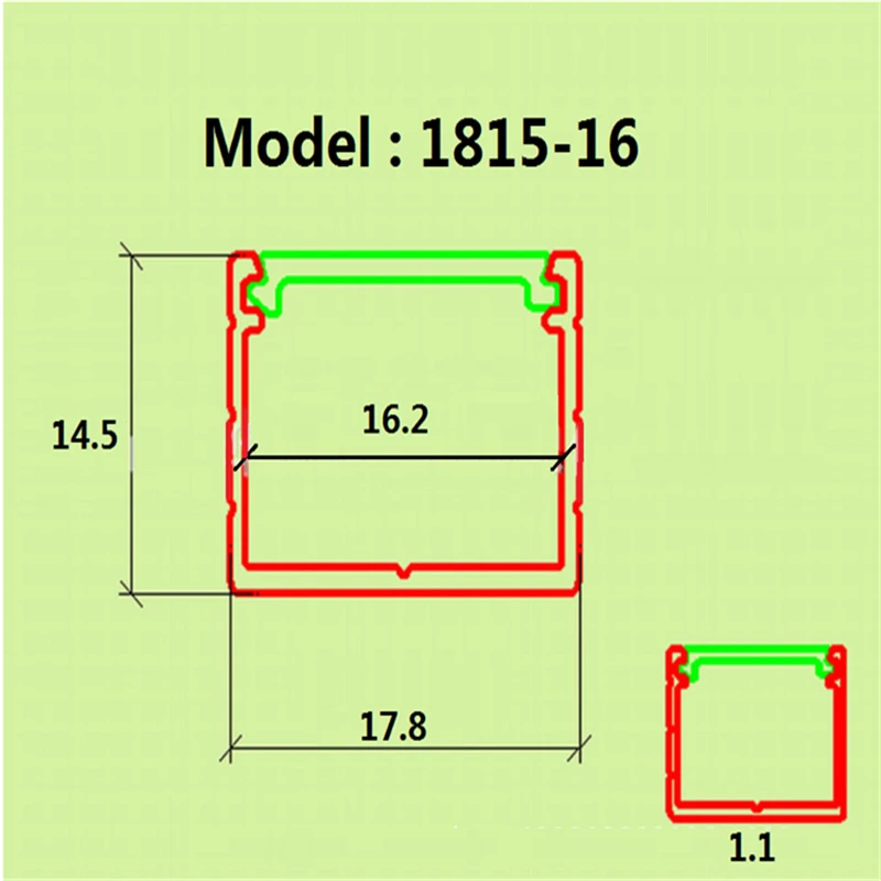 Imagem -03 - Difusor Fosco de Alto Perfil de Alumínio Canal Led de Cozinha com 1040 Peças 2m 80 Tamanhos de 16 mm de Largura 524v e 15 mm de Alto Perfil