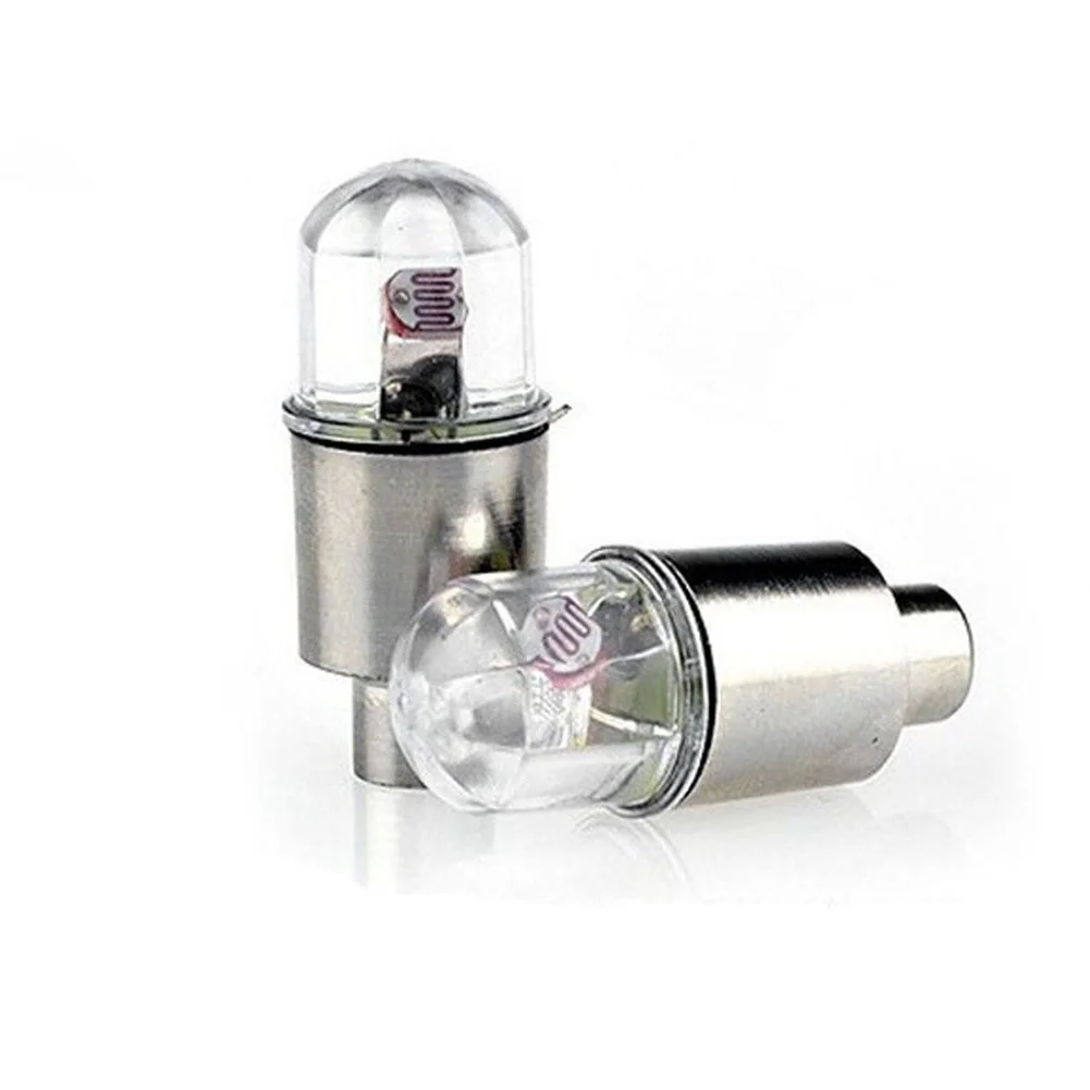 Neon LED The New Cool Bike Tire Wheel LED Lights Gas Nozzle Lamp Comes With Battery Cycle Light Reflector