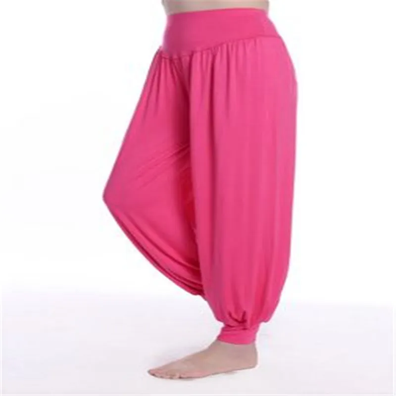 New Women casual harem pants high waist dance pants dance club wide leg loose long bloomers trousers plus size