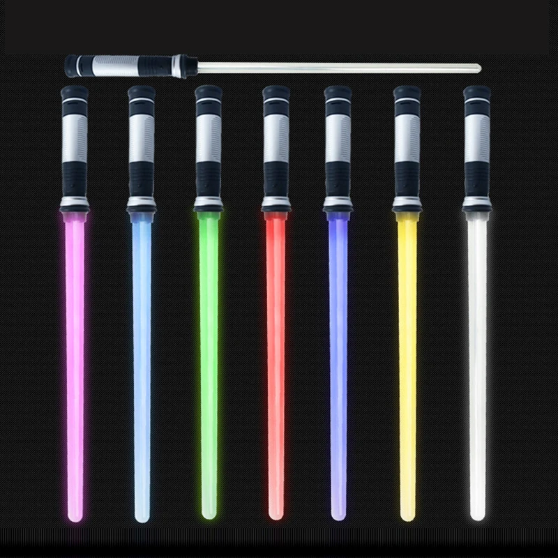 1Pcs Laser Lightsaber Boy Gril Toys Sword Cosplay Bow Toy Combination Light Saber Sword Toys With Sound Laser Xmas Gifts