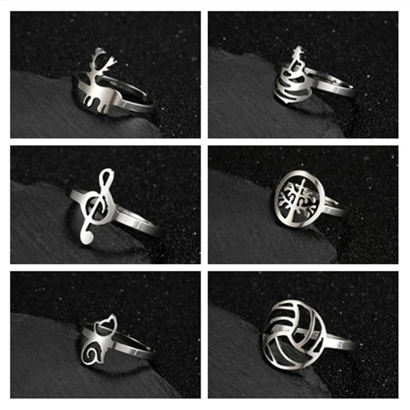 2021 Ladies Fashion Ring Silver Color Stainless Steel Tree of Life Signet Ring Classic Men's Viking Amulet Ring Nordic Jewelry