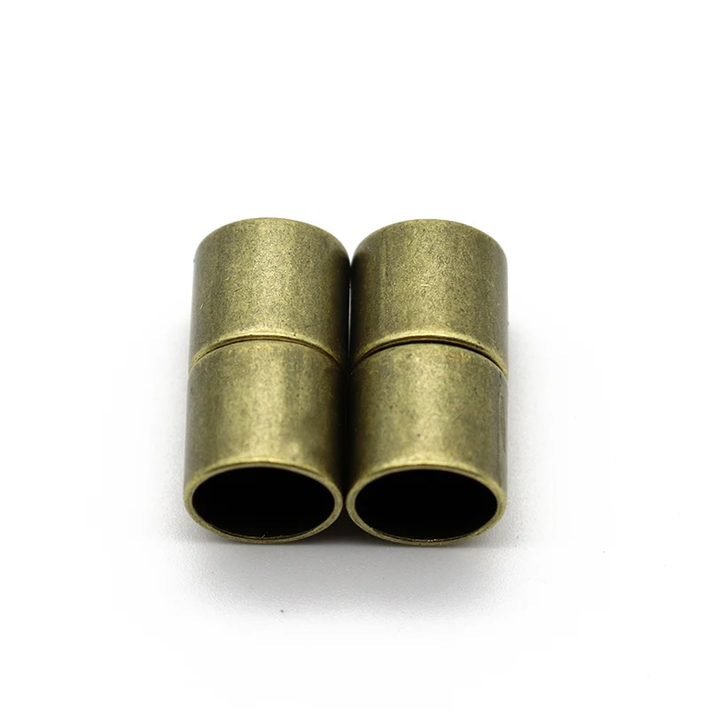 5pcs Antique Bronze Strong Magnetic Clasps Fit 4/6/8/10/12mm Leather Cord Bracelet Connectors For DIY Jewelry Making Finding