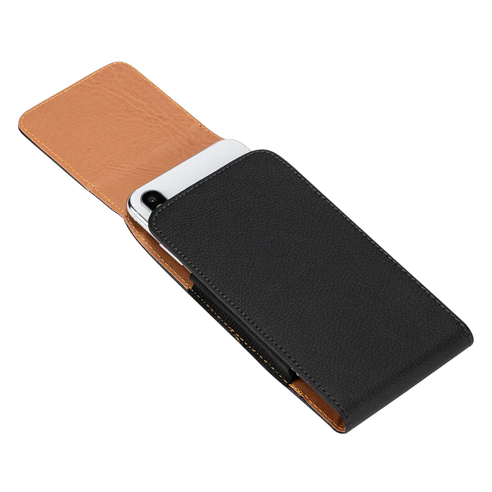 Universal Leather Case for iPhone Samsung Huawei Xiaomi Mens Waist Pack Belt Clip Bag for 3.5-6.3\