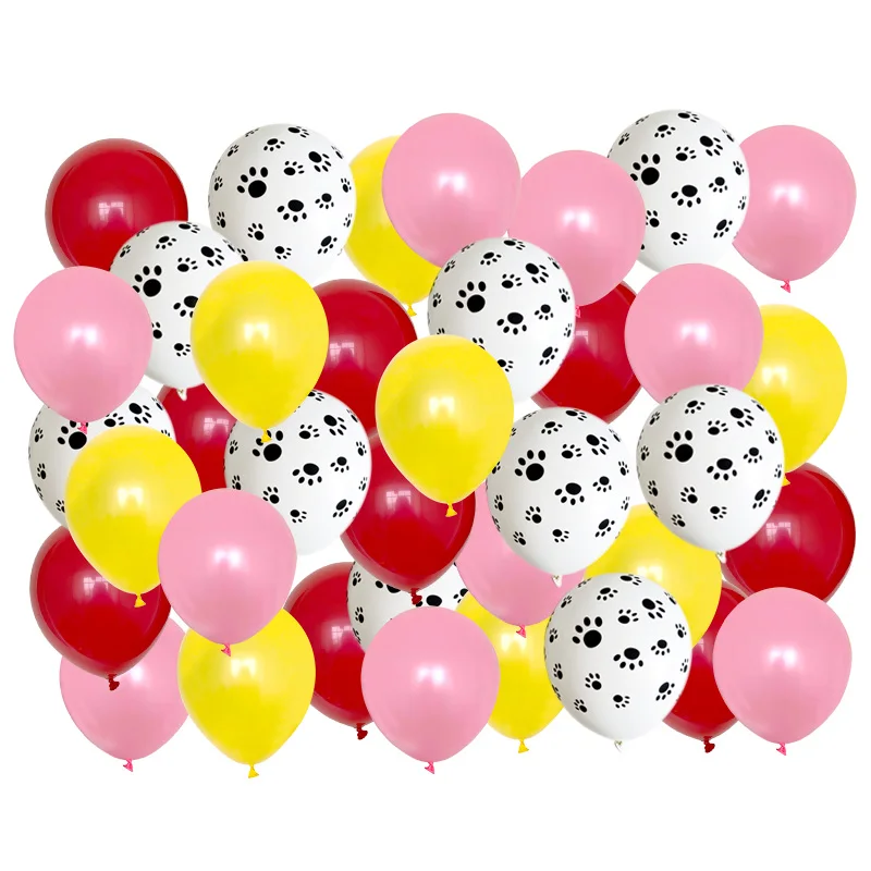 40 قطعة مزيج الكلب باو بالونات حفلة عيد ميلاد الديكور الأخضر صبي فتاة اللعب الكلاسيكية Globos الهيليوم الهواء نفخ كرات إمدادات الحفلات
