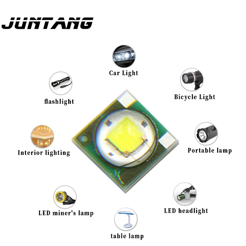 Linterna LED de alta potencia Cree XPE 3535, 3W, cuentas de lámpara, luz blanca cálida, luz dorada, sustrato de aluminio, 5 uds.