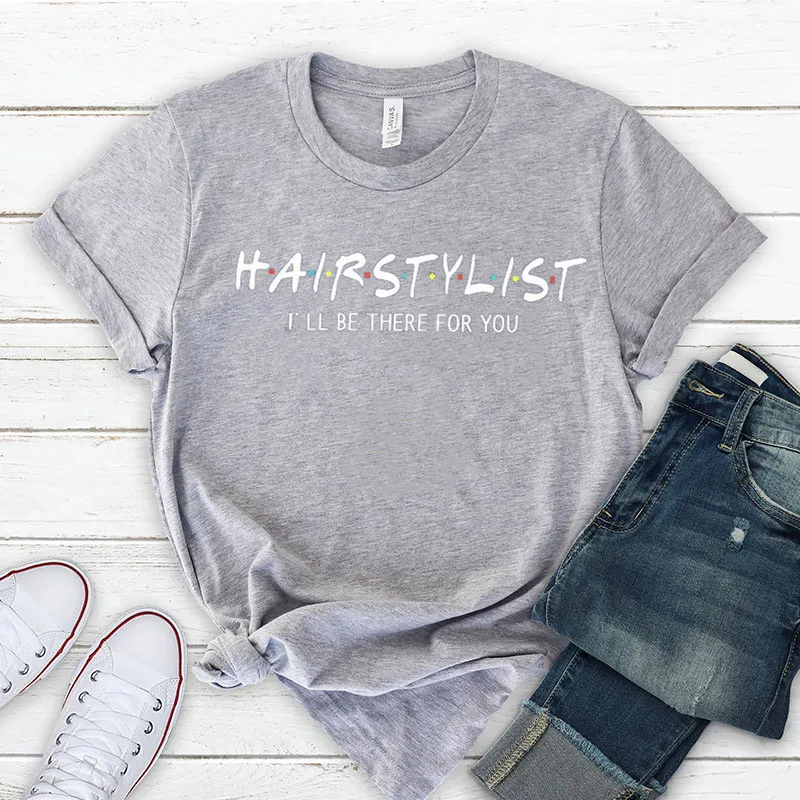 Hair Stylist Gift Dresser Hairdresser T-Shirt Women\'s Short Sleeve 100% Cotton Top Tee Letter Print Graphic O Neck Harajuku top