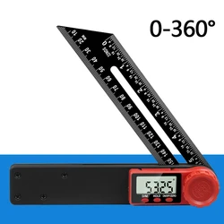 Digital display T-shaped movable angle ruler woodworking tool level T-shaped angle ruler Marking T-Ruler