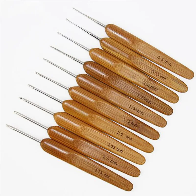 

Hook Knittings Tools Kit Diy Needles Needle Carbonized Bamboo Crochet Bag Shoes Shawl Needle Metal Crochet Needlework Tools