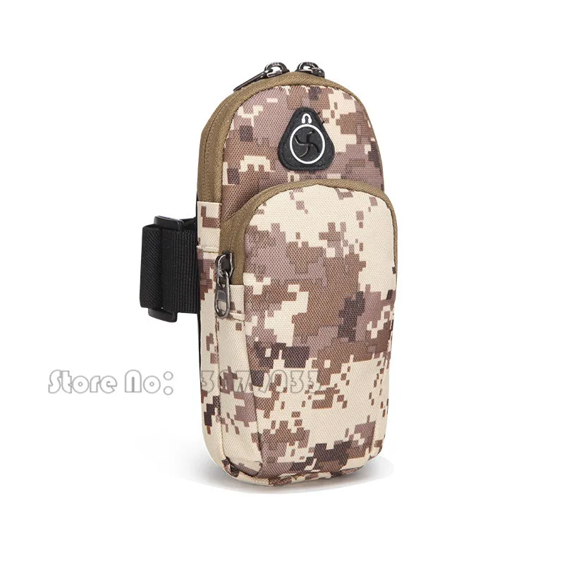 Camouflage Tas Running Armband Sport Case Voor Universal Smartphone Waterdichte Mobiele Oortelefoon Toetsen Arm Pouch Nylon Mobiele Houder