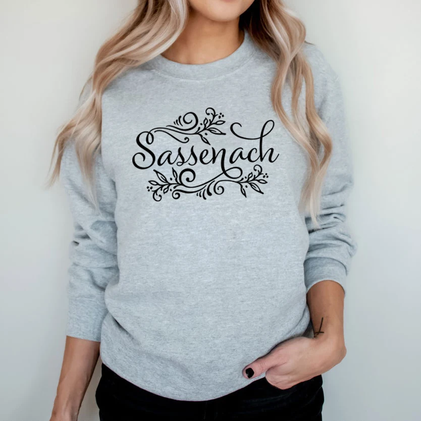 Women Sassenach Sweatshirt Outlander Book Series Hoodie Claire Jamie Fraser Outlander Tv Show Sweatshirts Sassenach Vintage Tops