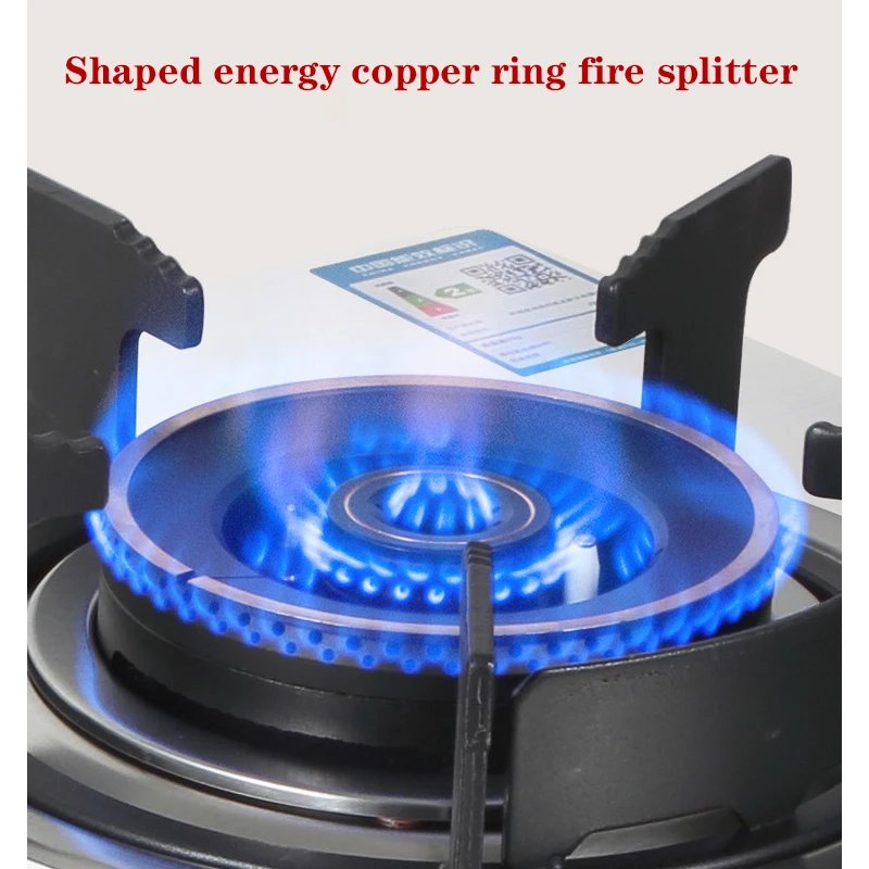 A02 4.2KW pannello in acciaio inossidabile addensato per uso domestico stufa a Gas liquefatto a Gas naturale a doppio foro a doppio foro stufa binoculare