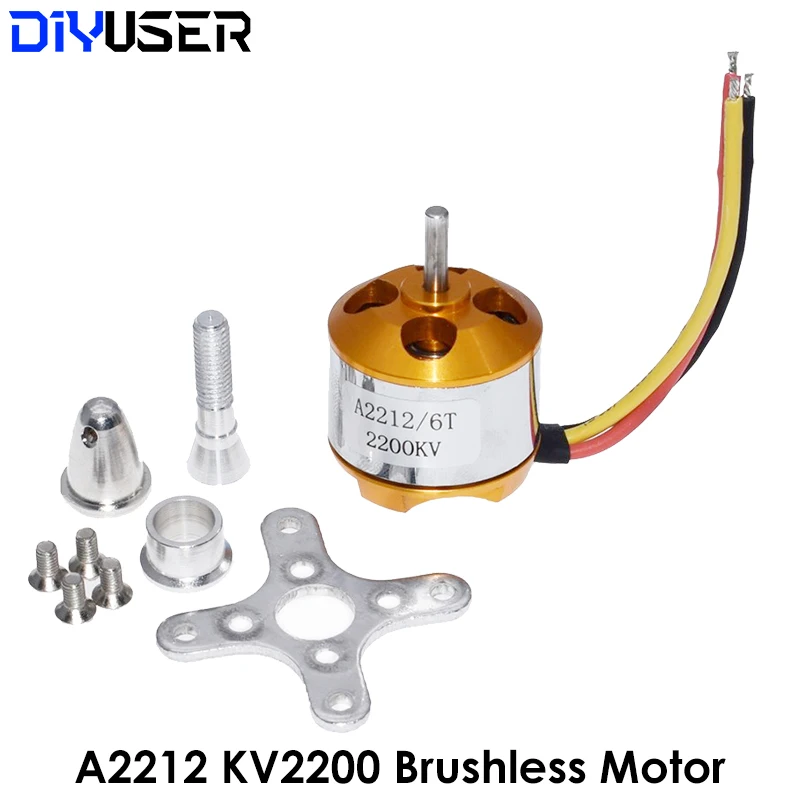 A2212 KV2200 2200KV RC Brushless motor rc spare parts Firepower for airplane helicopter