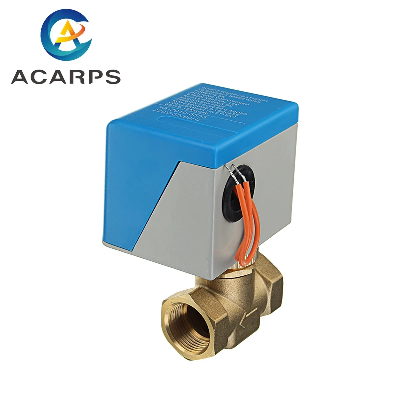 1/2" 3/4" 1" Two-Way Brass Electric Globe Valve Female Thread Electric Two-Way Valve Two-Wire System