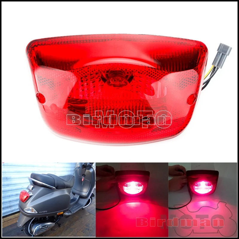 Motorcycle Taillight Rear Stop Light Brake Lamp For LX 50 125 150 S LX50 LX125 LX150 TOURING 638646 58263R Tail Light Indicator