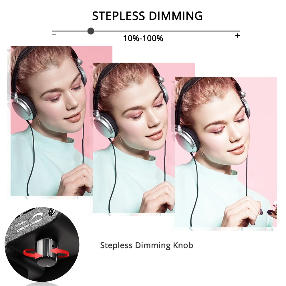 TRAVOR Ring Light lampada ad anello da 14 pollici con treppiede dimmerabile 5500K per Studio Fill Light YouTube Live Makeup lampada anulare rotonda a LED