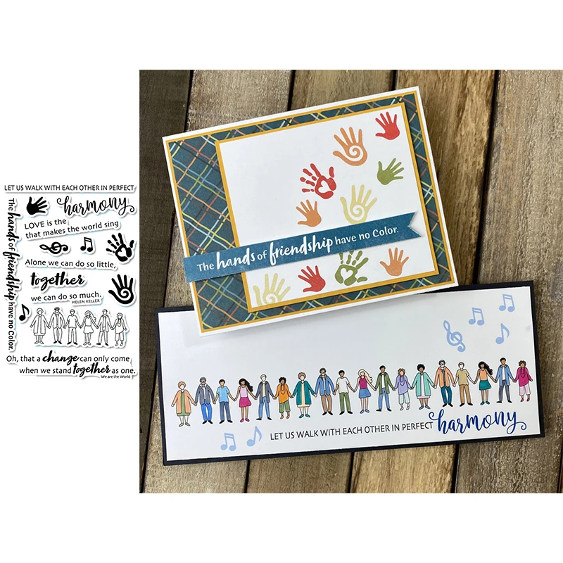 Love Is The Harmony That Makes The Wold Sing Clear Stamps For Scrapbooking Card Making Kids Transparent Silicone Stamp New 2020