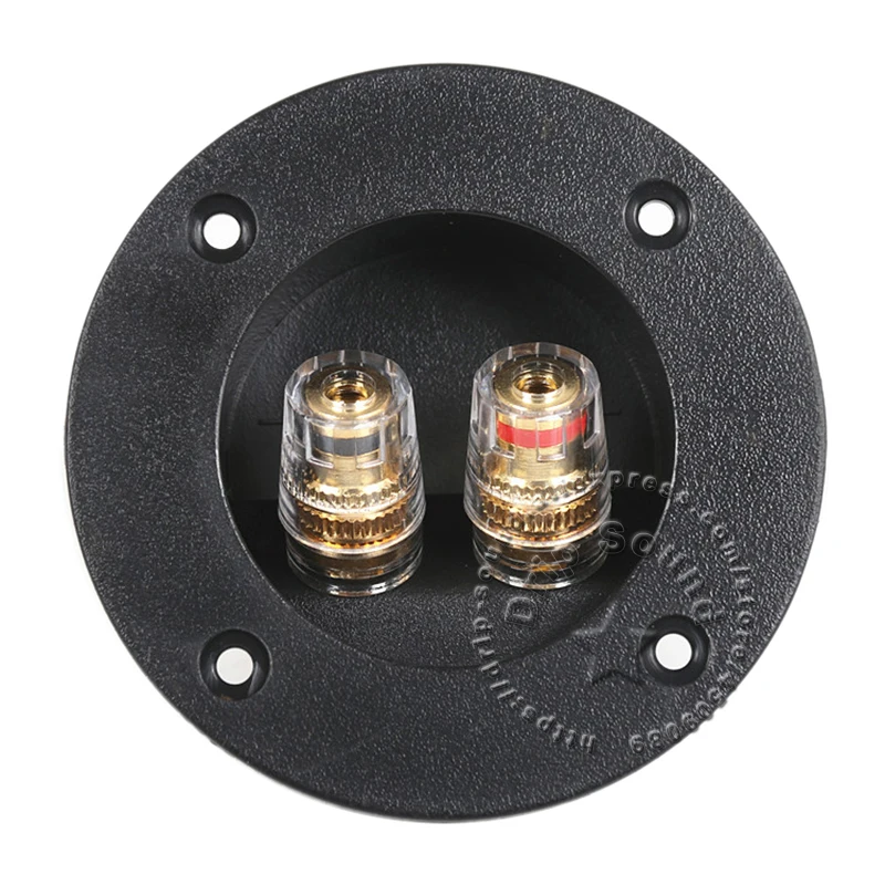 2 قطعة OD75mm الجولة 2 طريقة المتكلم صندوق وصلات الصوت مكبر الصوت النحاس الأسلاك محطة ملزمة آخر