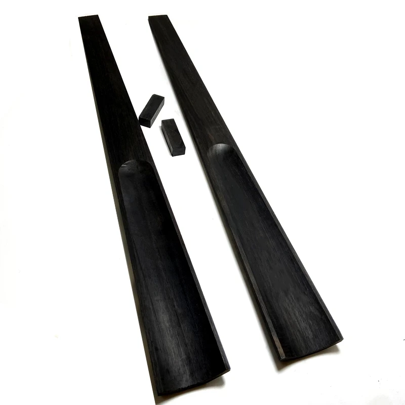 2 Pcs High Quality 15\'\' 16\'\' 17\'\' Viola Indonesian grade A ebony black Fingerboard with Top Nut,viola Parts Accessories fittings