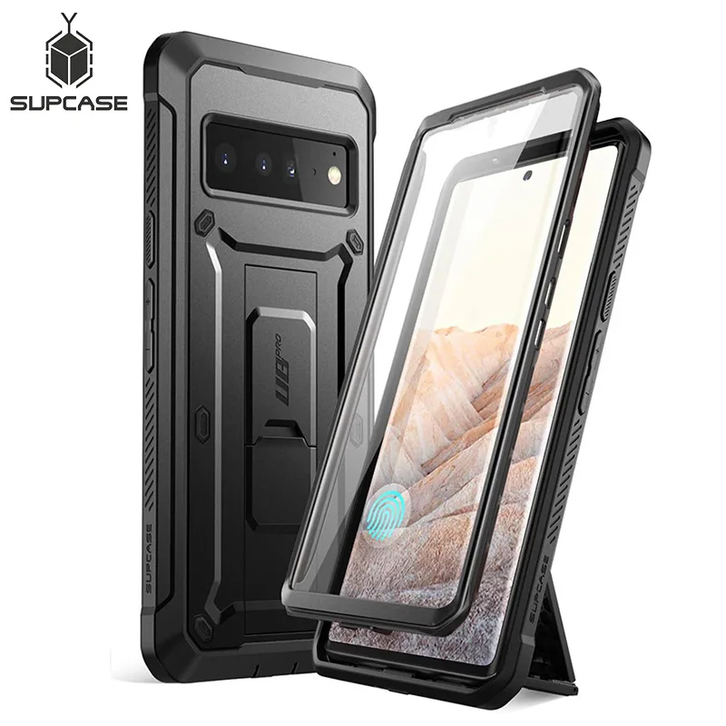 SUPCASE For Google Pixel 6 Pro Case (2021) UB Pro Full-Body Rugged Holster & Kickstand Case with Built-in Screen Protector