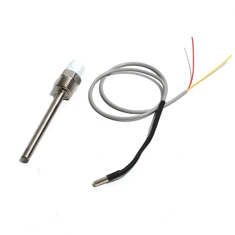 LUJINXUN 2 النوى أجزاء سخان المياه بالطاقة الشمسية خزان المياه استشعار درجة الحرارة 10K الموضوع 1/2 "304 الفولاذ المقاوم للصدأ أنبوب أعمى