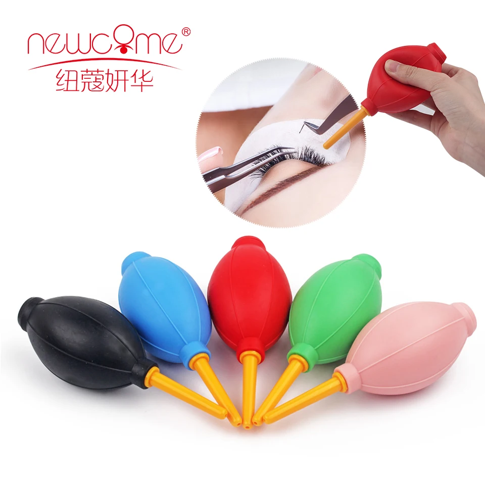 

NEWCOME Rubber Air Blower for Individual Eyelash Extensions Pump Dust Cleaner for Eyelash Extension Tool Beauty Makeup 5 colors