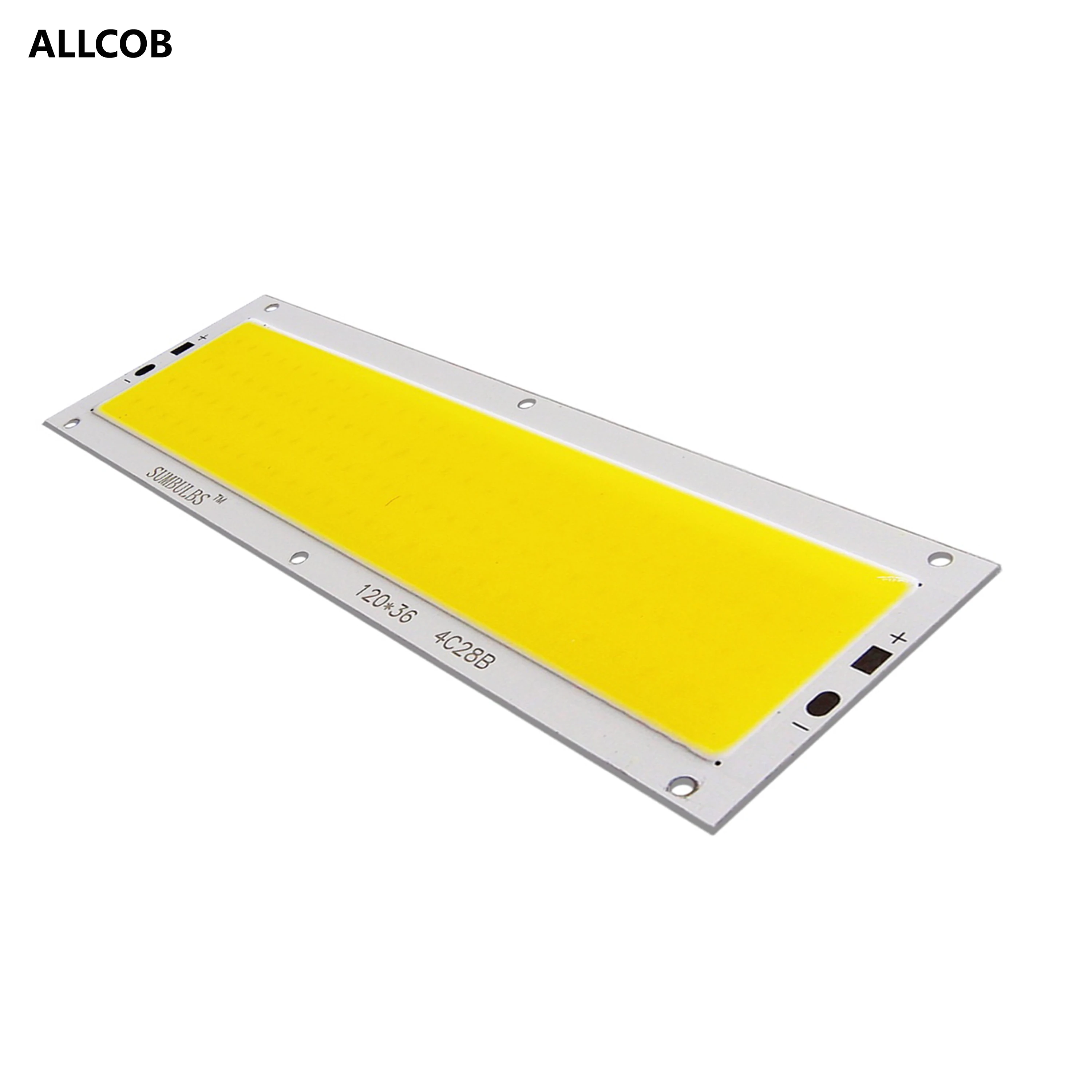 

[ALLCOB] 16W 1600LM COB LED Strip 120x36mm DC 12V Input DIY for Car Lights Work Lamps Home Bulbs Bar COB Chips