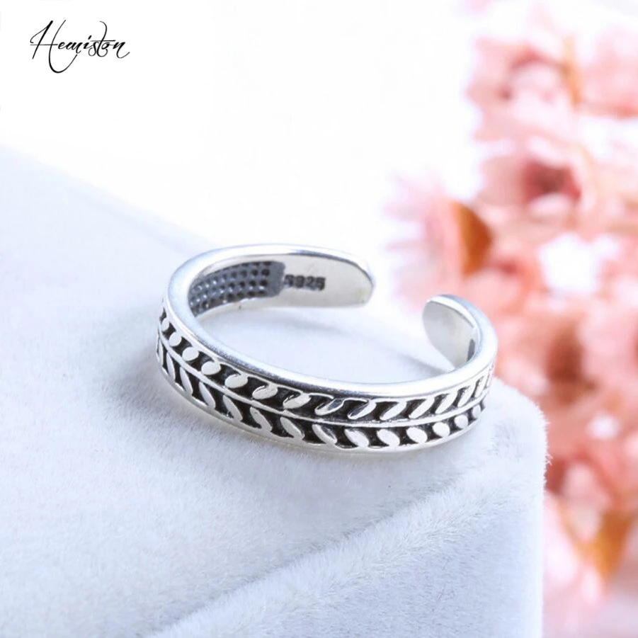 Authentic 100% Silver Leaves Ring, Original Vintage Compatible With Thomas Jewelry for Women And Men TS 164