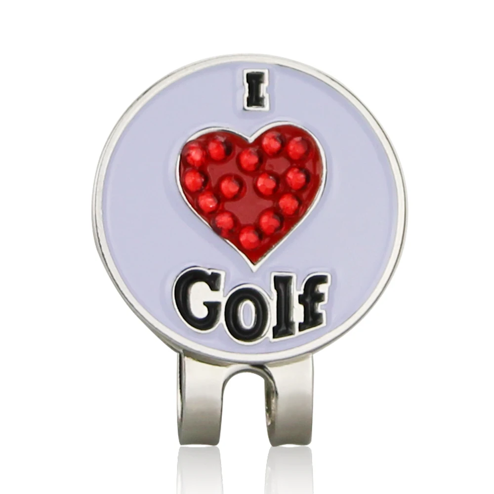 Lovely Golf Ball marker with magnet golf cap clips shining alloy mark love Tortoise Slipper Dog Mermaid Birdie Eagle 1pcs