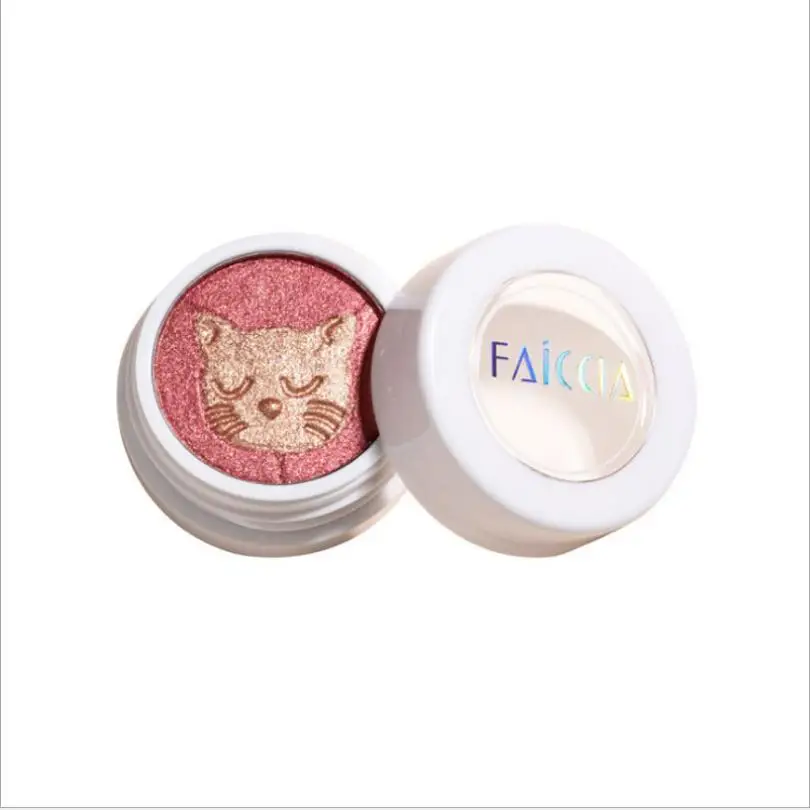 New Monochrome Cat Sandwich Eyeshadow Pearly Matte Waterproof Portable Beginner High Gloss Eyeshadow Support wholesale T1390